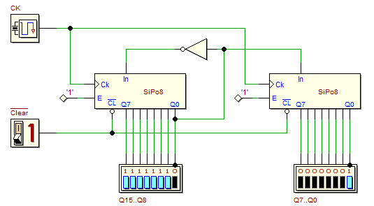 Shift Register with Feedback (16-bits)