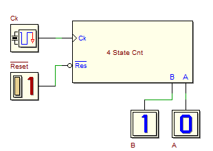 Four State Binary Up Counter