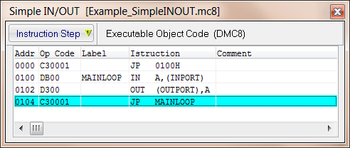 Object Code Window