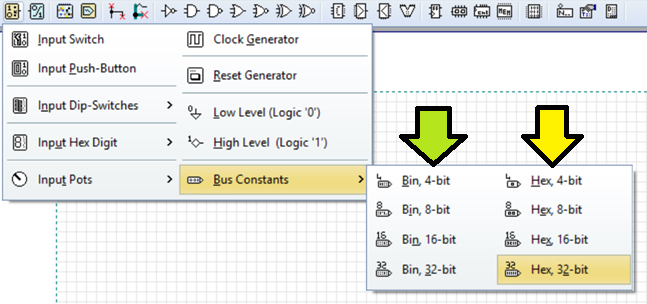 Bus Constant Menu