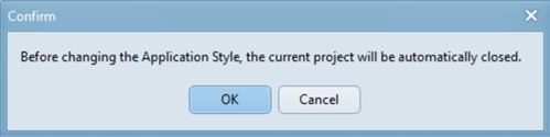 Style Options Warning Message